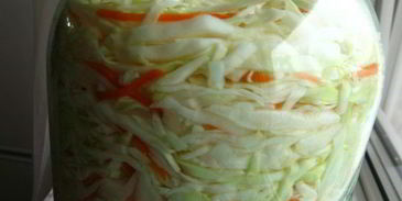 быстрая квашеная капуста