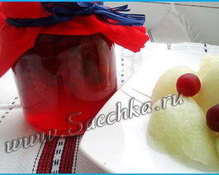 Джем из вишни и дыни