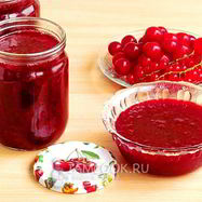 Рецепт Джема из вишни и красной смородины