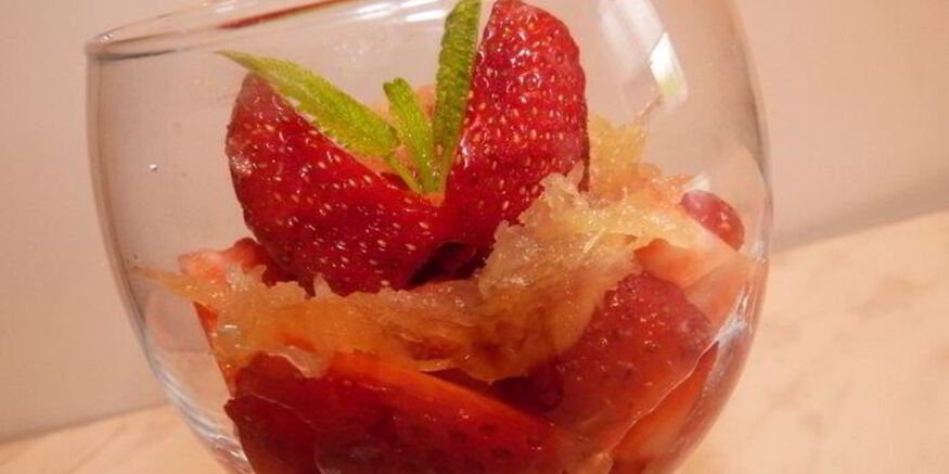 Рецепт клубники с имбирным джемом