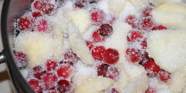 клюквенно-яблочный джем с тимьяном