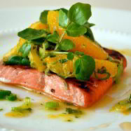 Рецепт Лосося с апельсиновым джемом