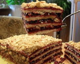 Невероятно простой тортик с джемом