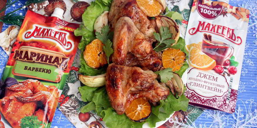 Рецепт пикантных куриных крылышек в маринаде барбекю с джемом глинтвейн