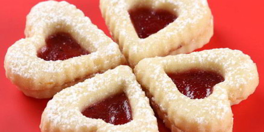 Рецепт сердечек с начинкой из джема