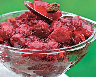 Вишневый джем с фисташками и коньяком