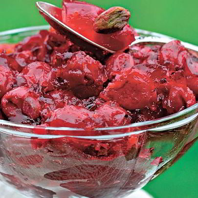 Вишневый джем с фисташками и коньяком