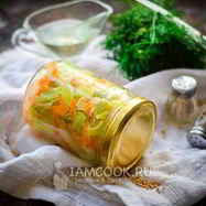 Рецепт Кабачков с луком и морковью на зиму