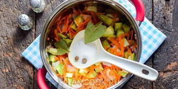 кабачки с луком и морковью на зиму