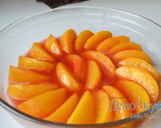 Карамелизированные персики для начинки