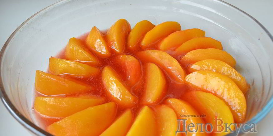 Рецепт карамелизированных персиков для начинки