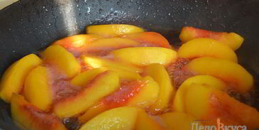 карамелизированные персики для начинки