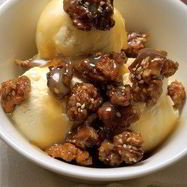 Рецепт Карамелизованных грецких орехов с солью