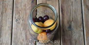 абрикосово-вишневый компот на зиму