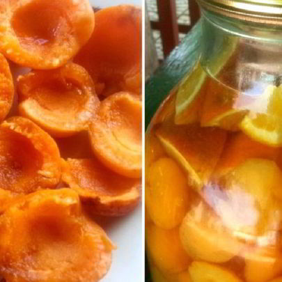 Компот из абрикосов и апельсинов