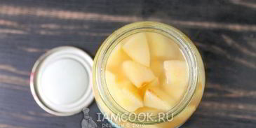 компот из айвы и яблок на зиму