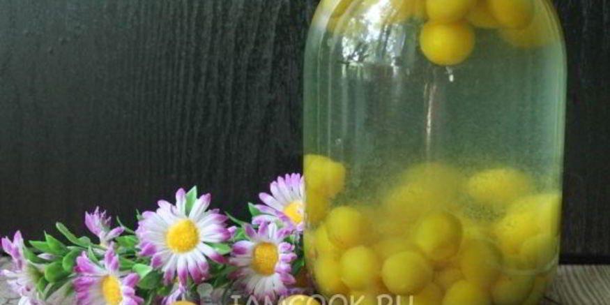 Рецепт компота из алычи на зиму