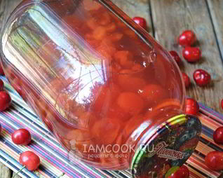 Компот из черешни без косточек на зиму