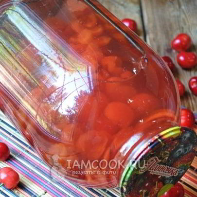 Компот из черешни без косточек на зиму