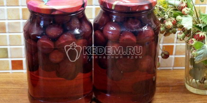 Рецепт компота из черешни на зиму
