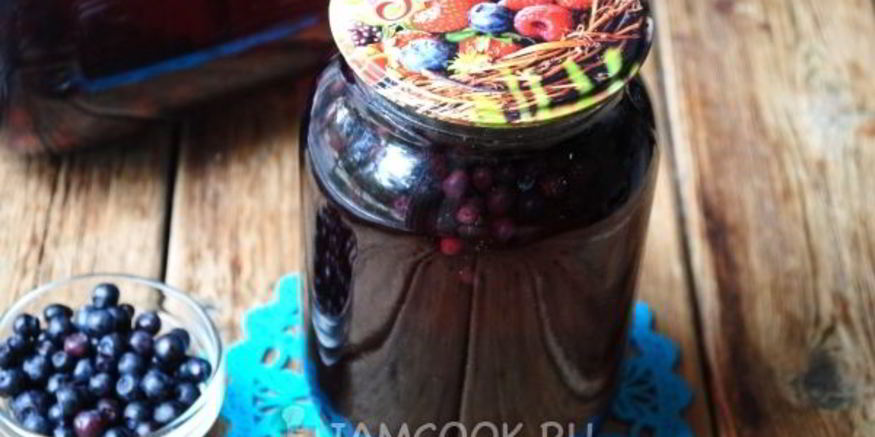 Рецепт компота из черники