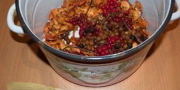 компот из калины и яблок