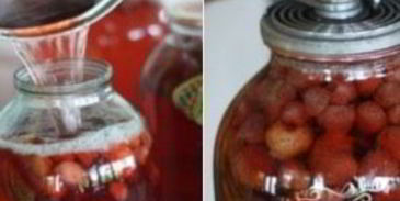 компот из клубники на зиму