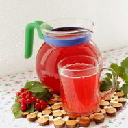 Рецепт Компота из ревеня и красной смородины