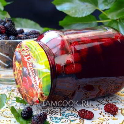 Компот из шелковицы на зиму