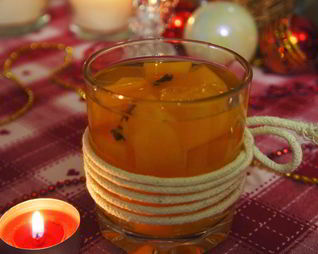 Компот из тыквы с апельсином