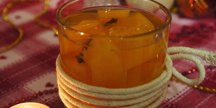 Рецепт компота из тыквы с апельсином