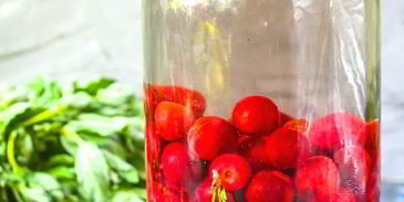 компот из вишни с косточками на зиму