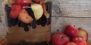 компот из яблок и черноплодной рябины