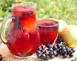 Компот из яблок с ягодами на зиму