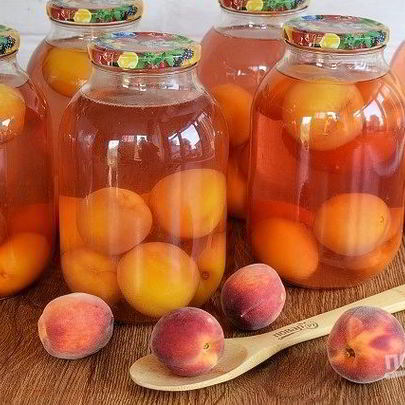 Персиковый компот на зиму