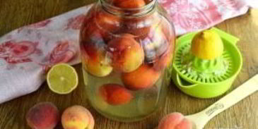 персиковый компот на зиму