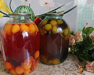 Сливовый компот с базиликом на зиму