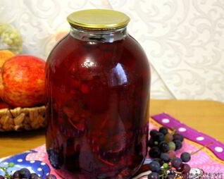 Виноградный компот на зиму