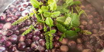 виноградный компот с мятой