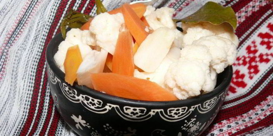 Рецепт быстро-маринованной цветная капуста