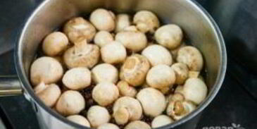 быстрые маринованные шампиньоны горячим способом