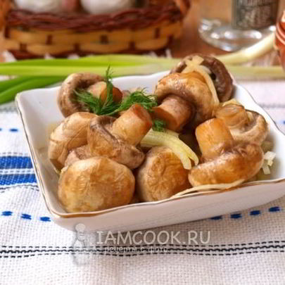 Быстрые маринованные шампиньоны
