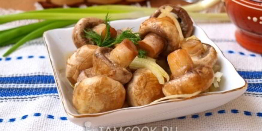 Рецепт быстрых маринованных шампиньонов