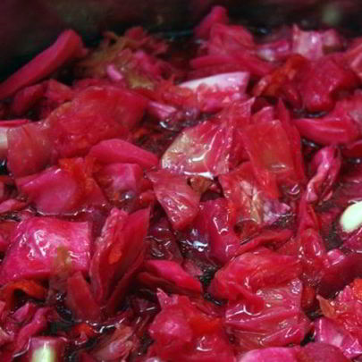 Капуста, маринованная по-корейски со свеклой