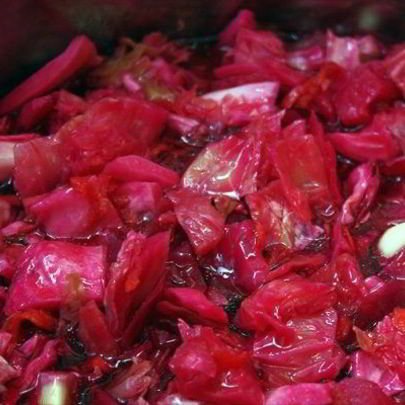 Капуста по-армянски со свеклой