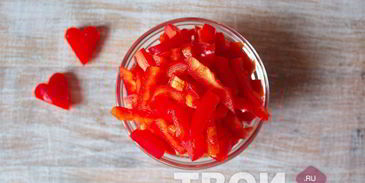 маринованная капуста с перцем