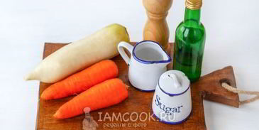маринованная морковь с дайконом по-вьетнамски