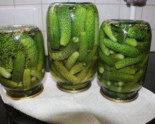 Маринованные хрустящие огурчики