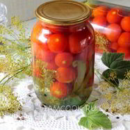 Рецепт Маринованных помидоров черри со сладким перцем на зиму