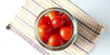 маринованные помидоры черри со сладким перцем на зиму